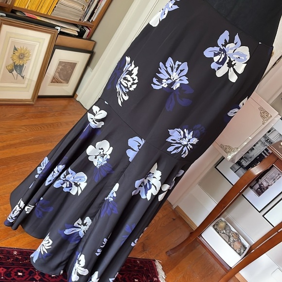 Banana Republic Floral A-line Bias-Cut Maxi Skirt for Night Out Size 4 - Picture 4 of 14